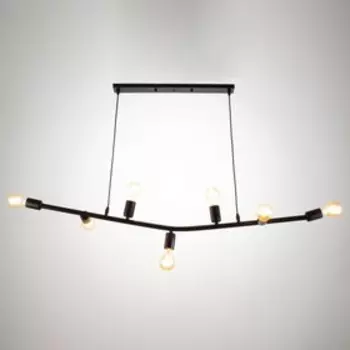 Люстра "Сканди" 7x40Вт E27 черный 110х150 см BayerLux