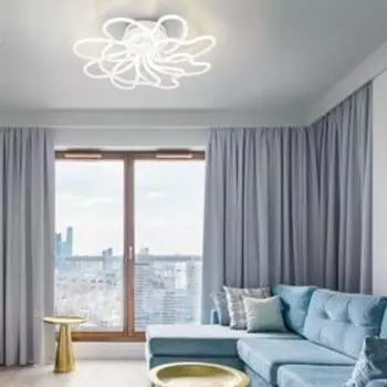 Люстра Smart Floret, 210Вт LED, 14400лм, 3300-6500К, цвет белый, с ПДУ