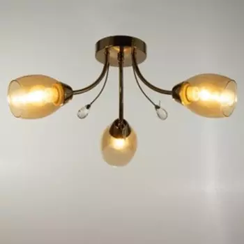 Люстра "Софья" 3х60Вт Е27 золото 55х55х21см