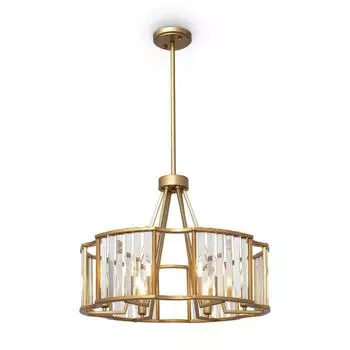 Светильник подвесной Maytoni MOD087PL-06G, 6хE14, 40Вт, 60х60х99 см, цвет золото