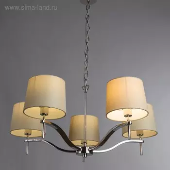 Люстра Soprano, 5x40Вт E14, хром