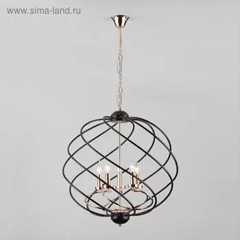 Люстра Sorrel, 5x60Вт E14, цвет чёрный