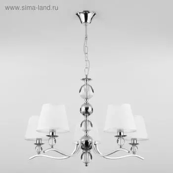 Люстра Sortino, 5x40Вт E14, цвет хром