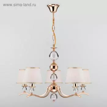 Люстра Sortino, 5x40Вт E14, цвет золото