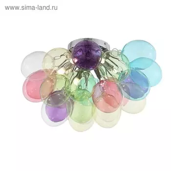 Светильник потолочный St Luce. SL432.152.06. Sospiro. 6х5 Вт, G9, 4000K, 1368 Lm, 50х50х32 см, цвет хром