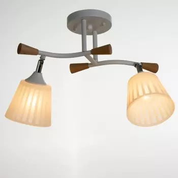 Люстра "Совет" 2х60Вт Е27 белый 50,5х13х29см