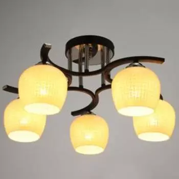 Люстра "Созвездие" 5х60Вт Е27 черный 52х52х27см