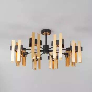 Люстра Spada, 8x60Вт E14, цвет чёрный