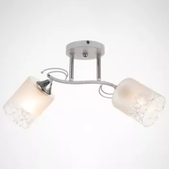 Люстра "Спектакль" 2х60Вт Е27 белый 48х18х25см