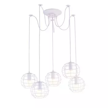 Люстра SPIDER, 5x60Вт E27, белый