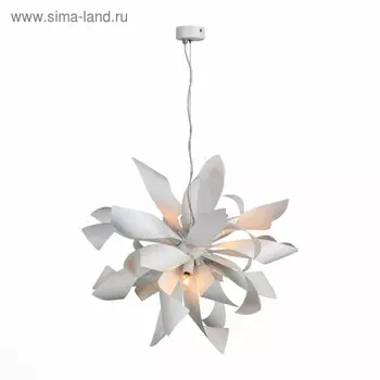 Люстра подвесная St Luce. SL453.503.06E. Spiraglio. 6х40 Вт, E14, 65х65 см, цвет белый