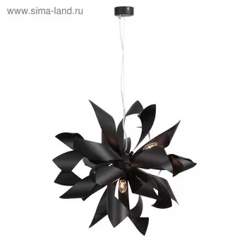Люстра подвесная St Luce. SL453.403.06E. Spiraglio. 6х40 Вт, E14, 65х65 см, цвет чёрный