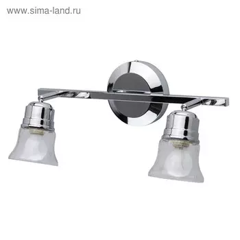 Люстра спот «Алгол» 2x40W E14 хром 12x55x23см