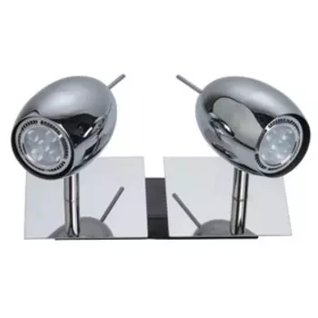 Люстра спот "Алгол" 2x5W GU10 хром 15x22x17см