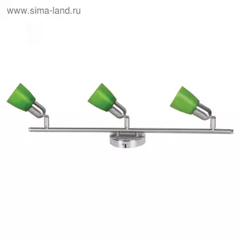 Люстра спот "Мона" 3x40W Е14 хром 57x12x15см