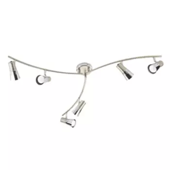 Люстра спот "Соло" 6x40W Е14 хром 50x100x20см