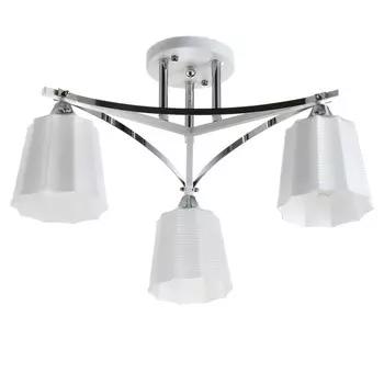 Люстра "Стайл" 3х60Вт Е27 хром/белый