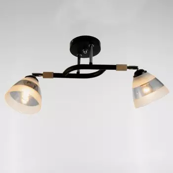 Люстра Светогор "Стар" 2х60Вт Е27 черный 53х20х26см