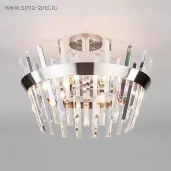 Люстра Steccato, 5x60Вт E14, цвет никель