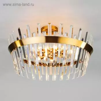 Люстра Steccato, 8x60Вт E14, цвет медь