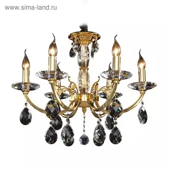 Люстра STREGARO 6х60Вт E14 золото 60x164см
