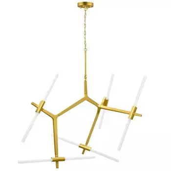 Люстра Struttura, 10x6Вт G9, цвет золото
