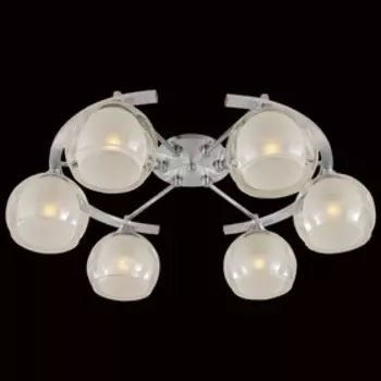 Люстра «Сюита» 6x75Вт E27 алюминий, хром 60x48x21см