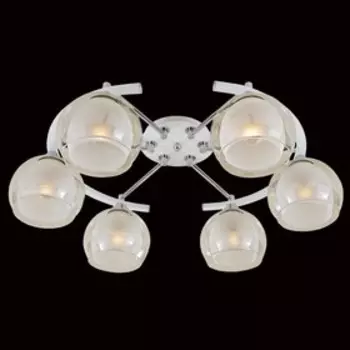 Люстра «Сюита», 6x75Вт E27, белый, хром 60x48x21 см