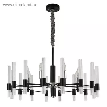 Люстра Supreme, 8x40Вт E14, цвет чёрный