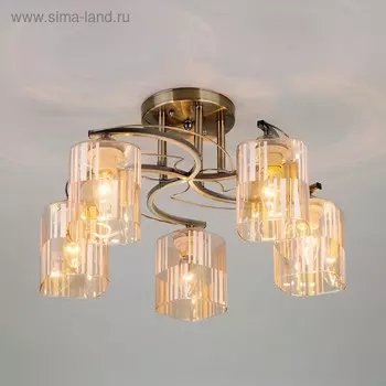Люстра Susan 5x60Вт E27 бронза