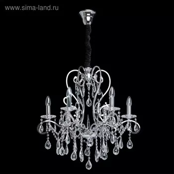 Люстра «Сюзанна», 6x40Вт E14, хром