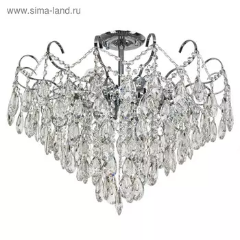 Люстра ЭкономСвет «Сюзанна» 9х60Вт Е27 хром 66х66х58