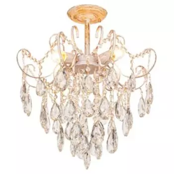 Люстра ЭкономСвет «Сюзи», 4х60Вт E27, цвет золото