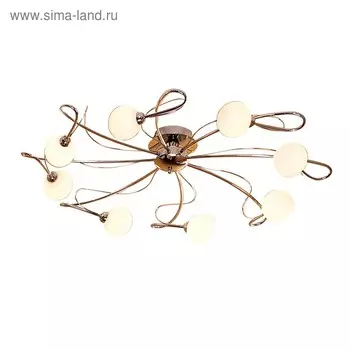 Люстра "Сюзи" 8x40Вт G9 хром 46x37x14см