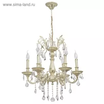 Люстра "Свеча" 6x60Вт E14 слоновая кость