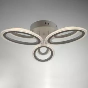 Люстра светодиодная Кристи 90Вт LED 2700-4200К хром 60,5х60,5х12см