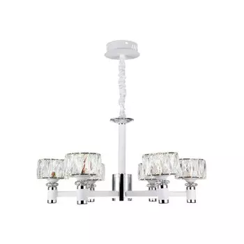 Люстра светодиодная подвесная Ambrella light, Traditional, TR4518, 6хLED, 120 Вт, 9000Lum, 3000-6400К, цвет хром, белый