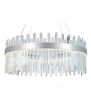 Люстра светодиодная подвесная с хрусталём Ambrella light, Traditional, TR5011, 88 Вт, 6600Lum, 3000-6400К, цвет хром