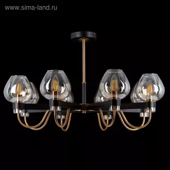 Люстра Tara 8x60Вт E14 чёрный