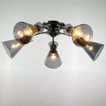 Люстра Светогор "Тень" 5х60Вт Е27 хром 65х65х22см