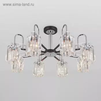 Люстра Tenia, 8x60Вт E14, цвет графит