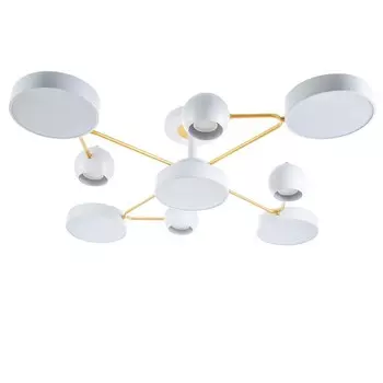 Люстра «Терно» 5хLED 160 Вт 3000-6000К 4хGU10 бело-золотой 959521 см BayerLux