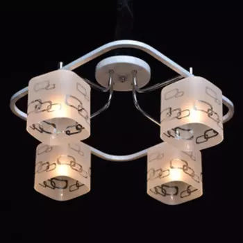 Люстра «Тетро», 4x60Вт E14, цвет белый