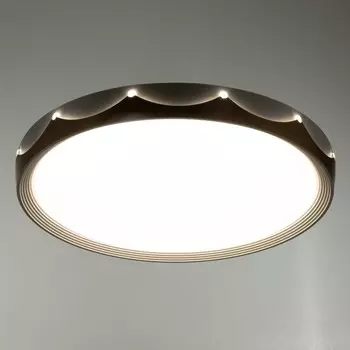 Люстра "Тиара" LED 80Вт 3000-6000К ПДУ золото 50х50х8см BayerLux
