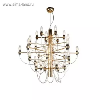 Люстра Tiberius 30x40Вт E14 золото 86x86x72см