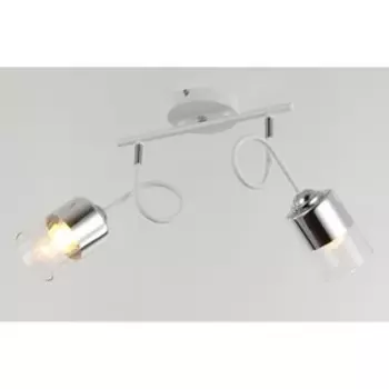 Люстра «Титос», 40Вт, Е27, цвет белый, хром