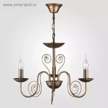 Люстра Tomas 3x60Вт E14 чёрный