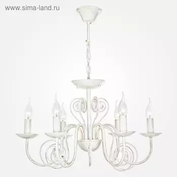 Люстра Tomas 6x60Вт E14 белый, золото