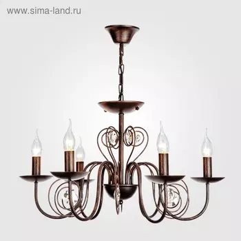 Люстра Tomas 6x60Вт E14 чёрный