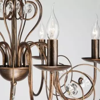 Люстра Tomas 8x60Вт E14 чёрный